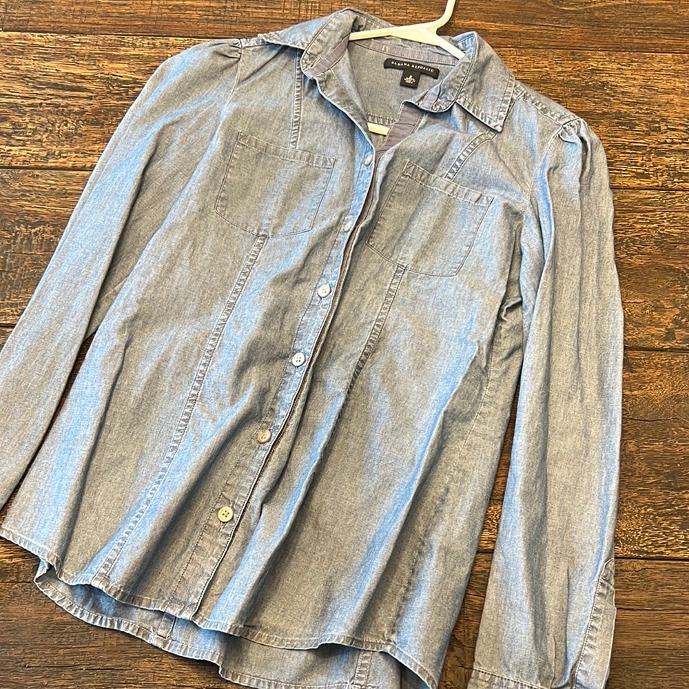 Banana Republic Denim Dress Top Size 2